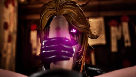 she swallows a cock deep in her throat and then gets fucked through her tights by a huge cock