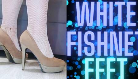 White Fishnet Socks