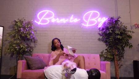 GODDESS GINA IGNORES YOU IN MINI ROBE