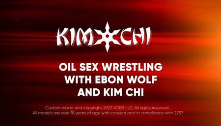 Oil Sex Wrestling with Ebon Wolf and Kim chi