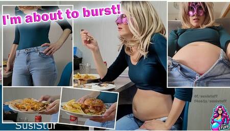 too bloated from eating