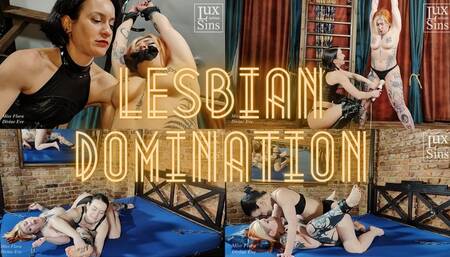 Lesbian Domination - Miss Flora and Divine Eve - Spanking, Strapon Fuck, Tickling, Orgasm Control and Height Comparison (MOV)