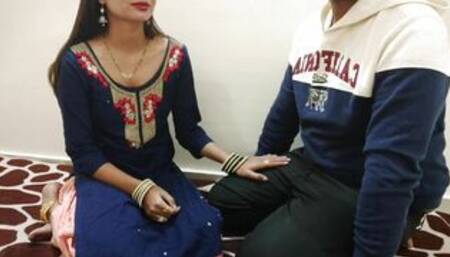 Sara Teaches Fucking to Stepbrother First Night in Hindi Audio