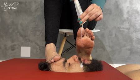 Nara`s personal foot dirt and cum cleaner (1080 EN-sub) - Foot Humiliation - Dirty Feet - Foot Domination - Foot Slave Training