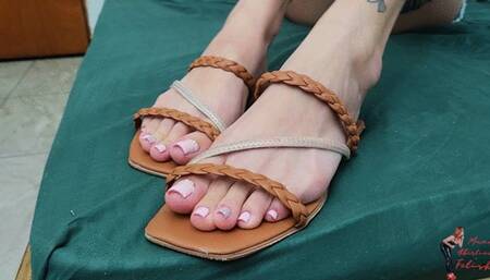 Foot gagging, by Areta and Slave, FULL HD