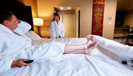 Taboo Vacation Step Sis POV Risky BJ