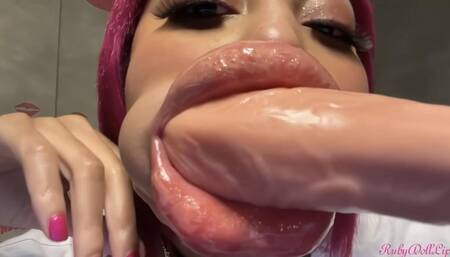 RubyDollLipz's Lip Stretching Domination #4