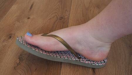 #2 Brown flip flops