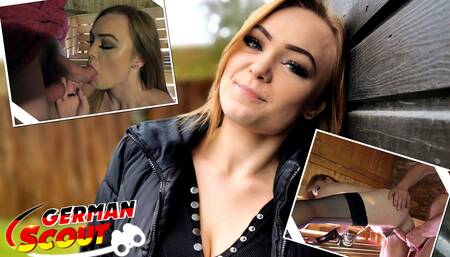 German Scout - Long Labia German Girl Maja Talk to Casting Fuck at the Sauna