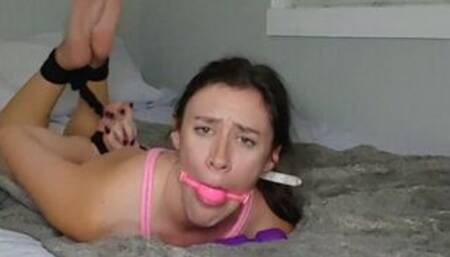 Tied, Gagged, Clamped, and Vibed