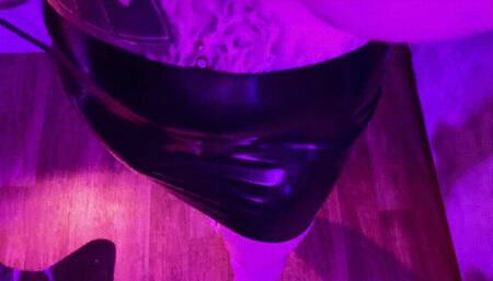 Hot ass in a latex skirt