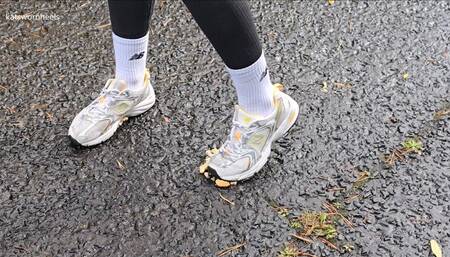 Sexy New Balance 530 Walkover, Twist and Stomp Cherry Bakewells into the Ground