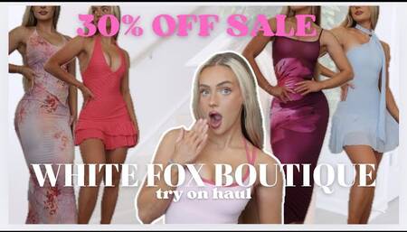 White Fox Boutique 30% off sale try on haul | cute trendy summer vacation pieces with discount code