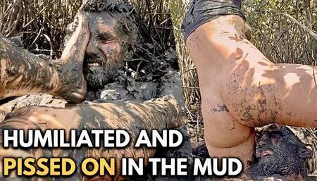 All Men Deserve is DIRTY FEET and PISS - Extreme Femdom Humiliation in the Mud (Higher Quality)