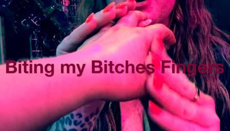 Biting my Filthy Bitches Fingers