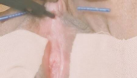Clitoral masturbation.