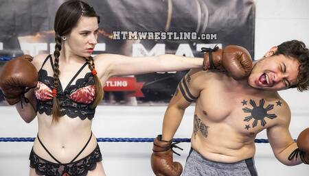 Beat His Ass! Ziva Crushes Christian - Boxing (HD)