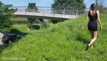 Risky Outdoor Fuck Next to the Highway