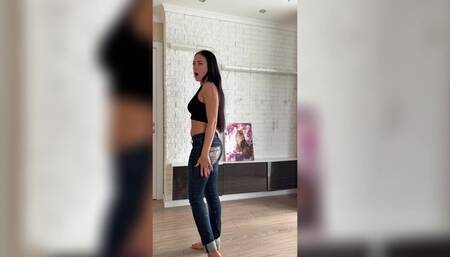 Cute Farting in Jeans After Eating Gazzy Food