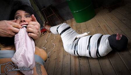 Mummified and Groaning - The Scheming Bitch Gets Tested in Tight Tape and Ends Up Helpless and Cumming in Gauze as a Humiliated and Humbled Orgasm Wench with Gigi Lynn - 1080