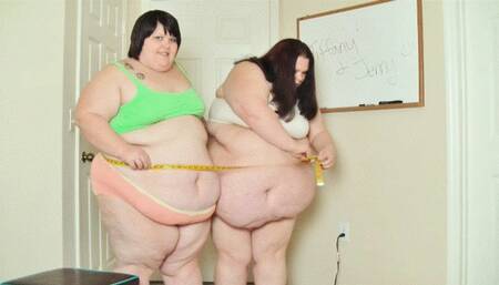 Measuring and Trying On Clothes with Jenny Riot and Tiffany Cushinberry *WMV*