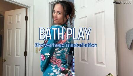 Bath Play Showerhead Masturbation