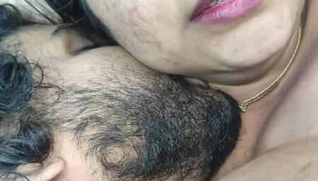 Indian husband and wife hot romance with boobs suck and lip lock hard sex