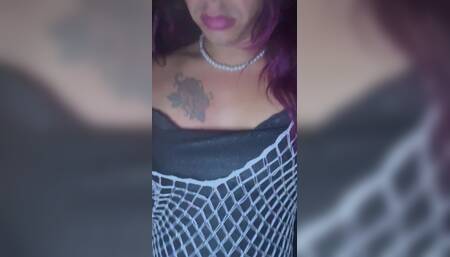 Horny Tranny on Night Walk