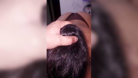 Brutal deep throat blowjob