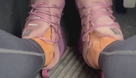 Sweaty gym sneakers shoeplay