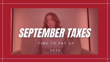 SEPTEMBER TAXES 2025 - Findom Femdom POV by Sadistchoneyb Miss Honey with Financial Domination and Money Fetish