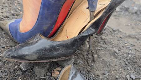 Louboutin Pigalles Get Scraped, Stomped, Kicked and Shredded