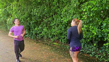 I do extra cardio with my running neighbor