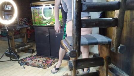 Trying to Enjoy a Rubber Dick.