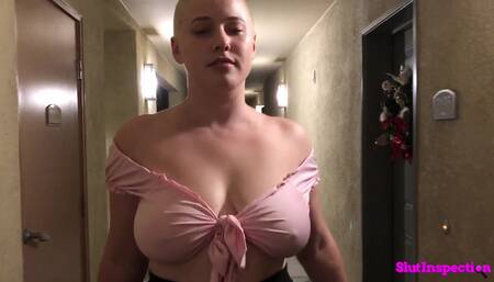 SlutInspection - Busty Slut Sells Pillows and Fucks Customer