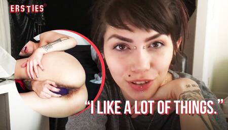 Ersties - Canadian Brunette Sloan Finger Bangs Her Wet Pussy Till She Cums