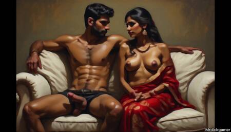 Stepmom and stepson's friends fucks desi milf hot hardcore gangbang