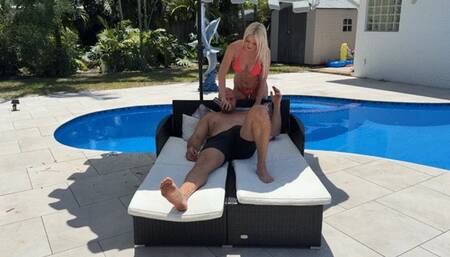 Big Dick Jmac's Double MILF Poolside Fuck Fest w Emily Walters & Hotwife Alice