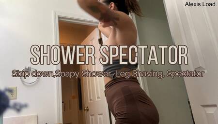 After-Gym Steamy Shower Spectator View Hot Body Tease