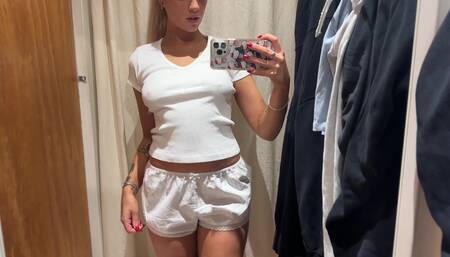 Sexy Costume Try On Haul with Petite Teen Blonde