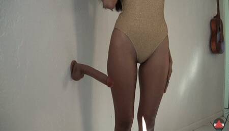 Intercrural thigh gap sex with dildo