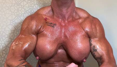 Kandy Commands Your Nasty Stroke:Oil-Soaked Flexing JOI