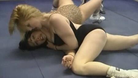 Ladies Lets Have A Clean Fight, Lock Up And Wrestle