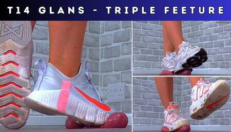 T14 Glans Cam - Triple Feeture - Trampling Your Cock & Balls FLAT Under My New Balance 9060, Nike Uptempo & Nike Metcon 5 Trainers - Trample Trampling CBT Ballbusting Crushing Crush Feet Foot Shoe Trainer