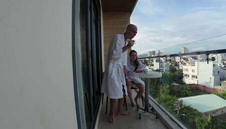 Messing Around, Teasing Each Other In Our Hotel Room