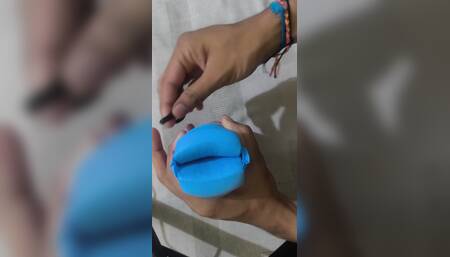 Crafting a sex toy at home and then using it when feeling horny