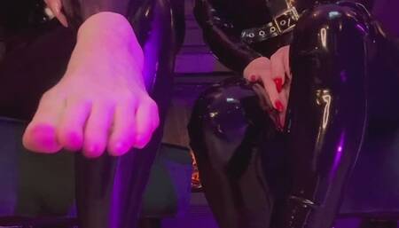 Worship Our Beautiful Feet you scum!