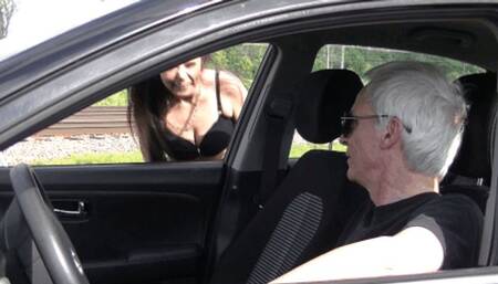 Foot lick in car with Sophie (HD)