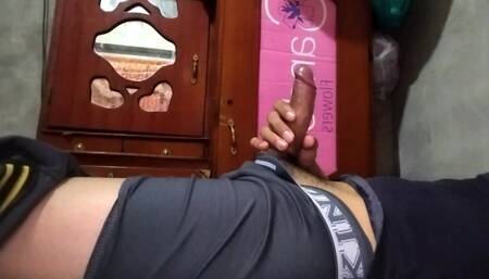 Chatting with my sister-in-law and she makes my cock so hard I cum all over myself