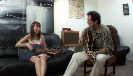 Mature Man Guitar Lesson Turns Into Bareback Sex Ends With Cum In Mouth! (mp4)